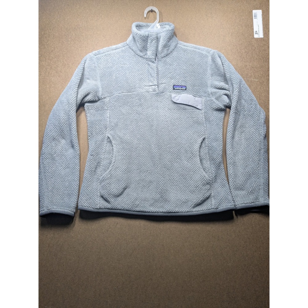 Patagonia Re-Tool Snap-T Fleece Pullover Jacket Gray Womens Small 25442